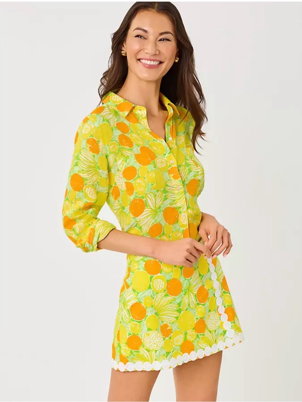 Lilly Pulitzer Michelina Mini Skort Island Palm Zesty NWT Size 6